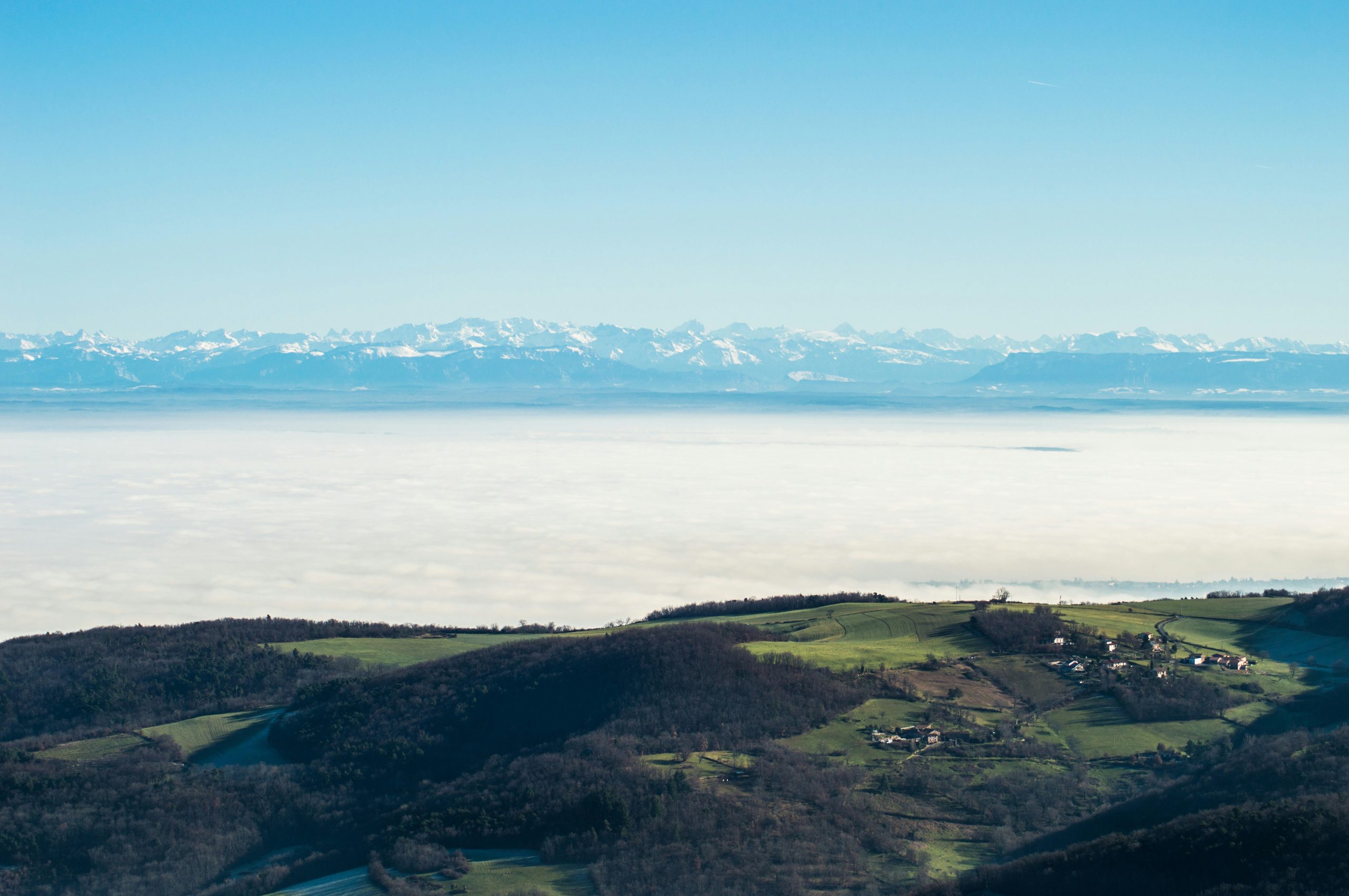 French Flair french alps view from Yzeron